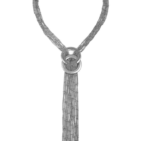 Brand New Silver Hematite Statement Necklace - Picture 4 of 7